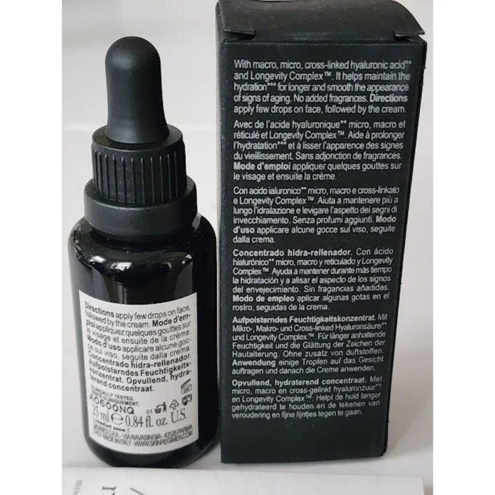 Skin Regimen 1.85 HA Booster Hydra Plumping Concentrate .84oz Serum Hydrate NIB